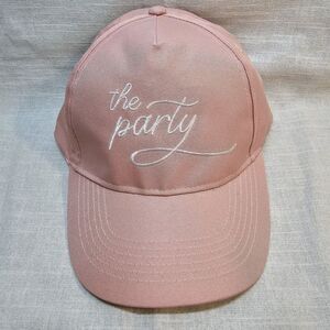 The‎ Party Baseball Hat Cap Womens One Size Pink White Strapback  Gertex